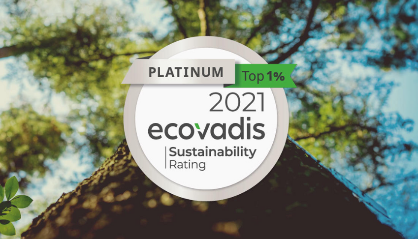 Certification Ecovadis : ekodev récompensée avec la médaille Platine